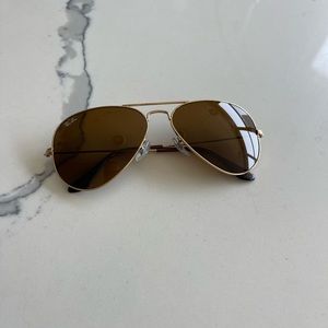 Brown aviator ray bans